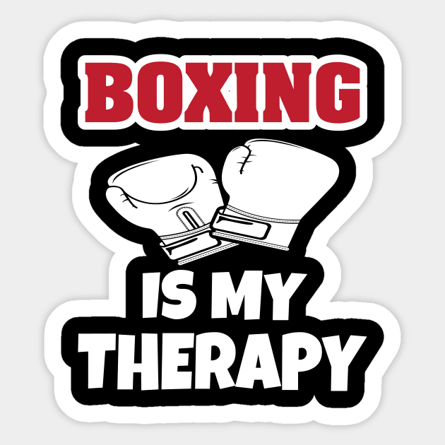 Boxing Is My Therapy Sticker by Work Memes